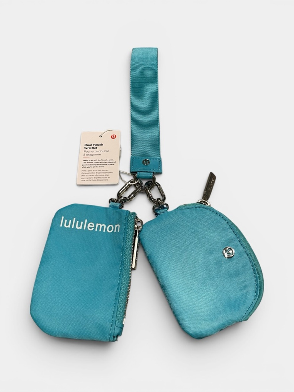 Lululemon Teal Dual Pouch Wristlet